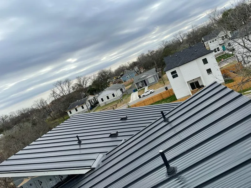 Standing seam metal roof panels with vents for Skylight Repair in Spring Valley